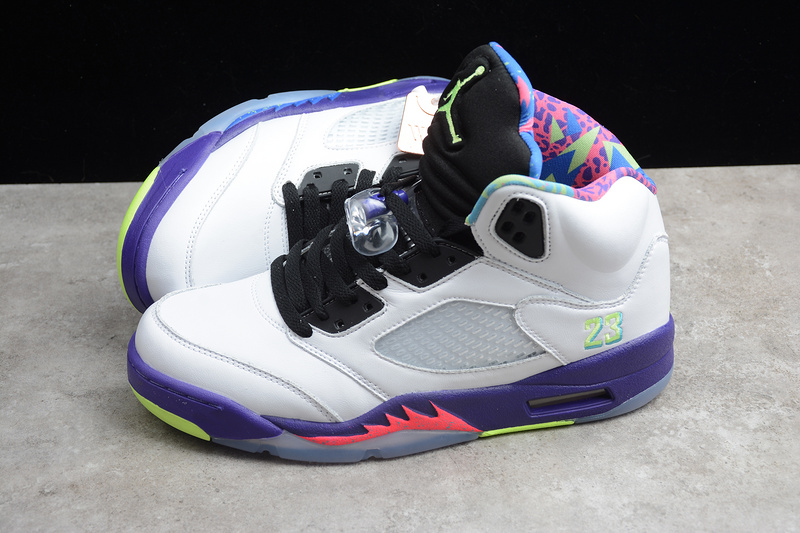 Gz Air Jordan 5 Retro Alternate Bel-Air White/Black/Purple 11