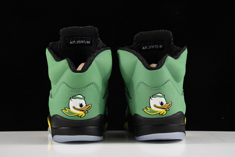 Air Jordan 5 Retro Se Oregon Apple Green/Black-Yellow Strike-Black 7