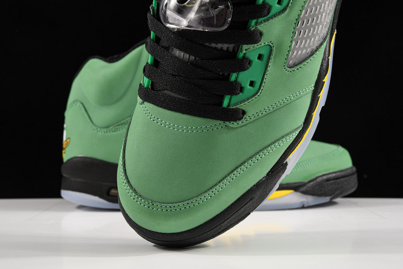 Air Jordan 5 Retro Se Oregon Apple Green/Black-Yellow Strike-Black 9