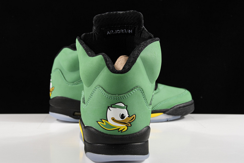 Air Jordan 5 Retro Se Oregon Apple Green/Black-Yellow Strike-Black 15