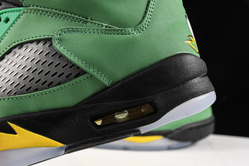 Air Jordan 5 Retro Se Oregon Apple Green/Black-Yellow Strike-Black 21