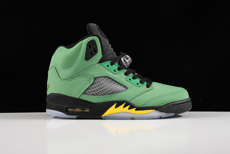 Air Jordan 5 Retro Se Oregon Apple Green/Black-Yellow Strike-Black 33