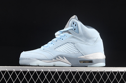 Air Jordan 5 Retro Blue Bird Photo Blue/Football Grey/Metallic Silver/White 21