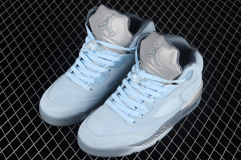 Air Jordan 5 Retro Blue Bird Photo Blue/Football Grey/Metallic Silver/White 29