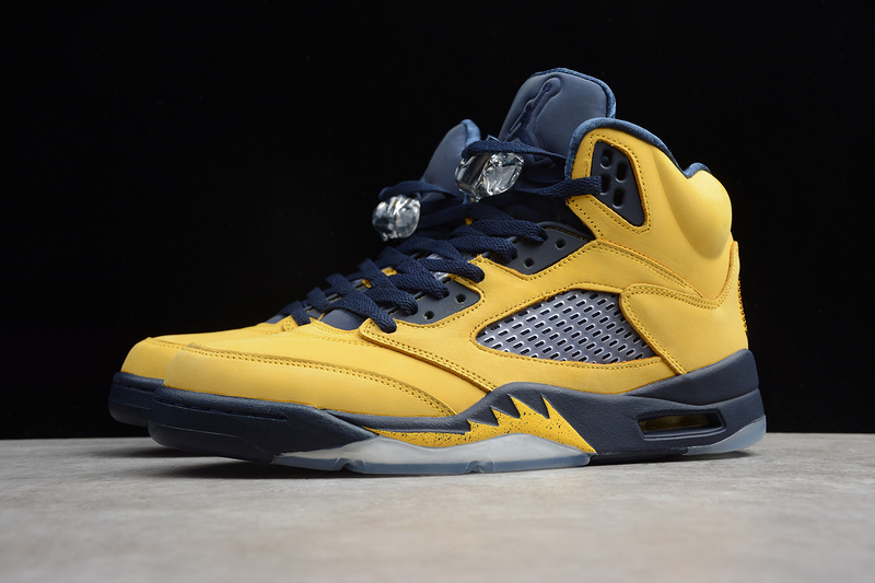 Gz Air Jordan 5 Sp Amarillo/College Navy-Amarillo 7