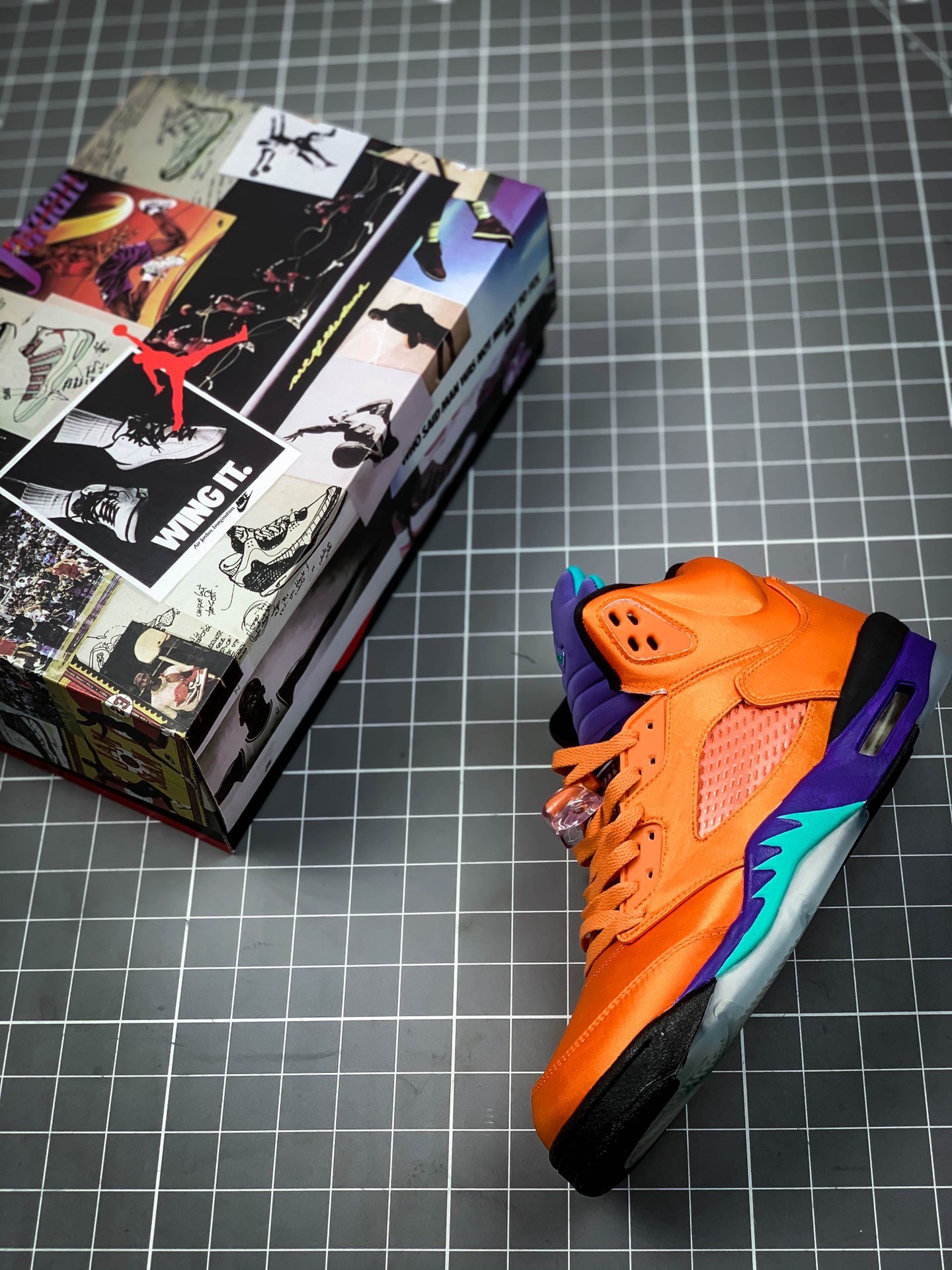 Air Jordan 5 Retro Orange/Black/Purple 17