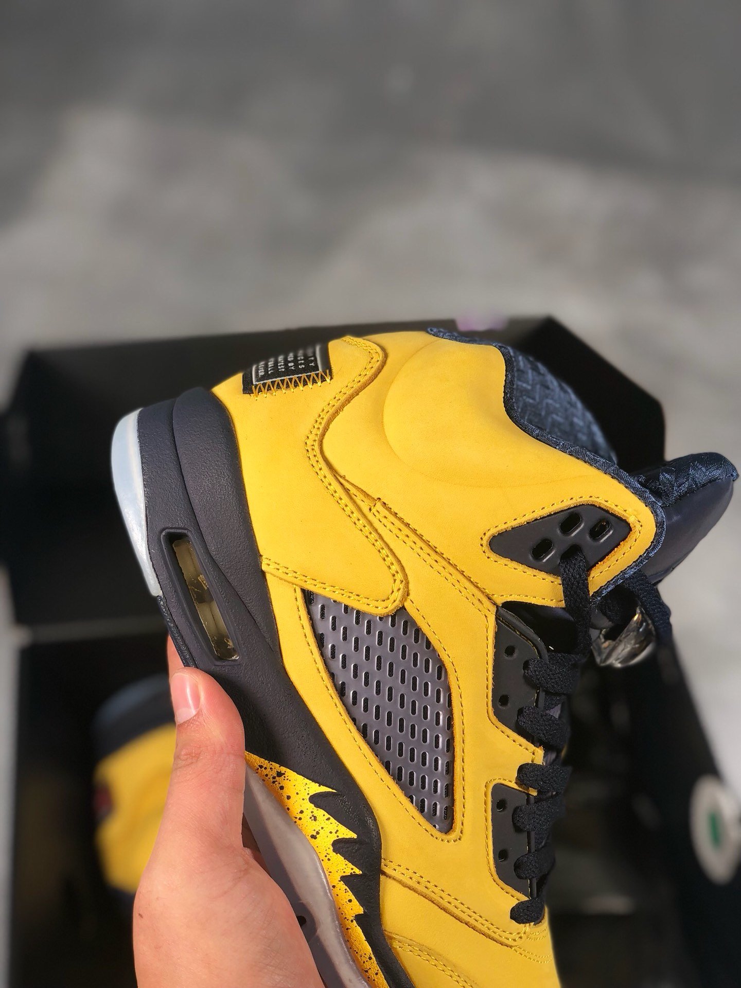 Air Jordan 5 Sp Amarillo/College Navy-Amarillo 7