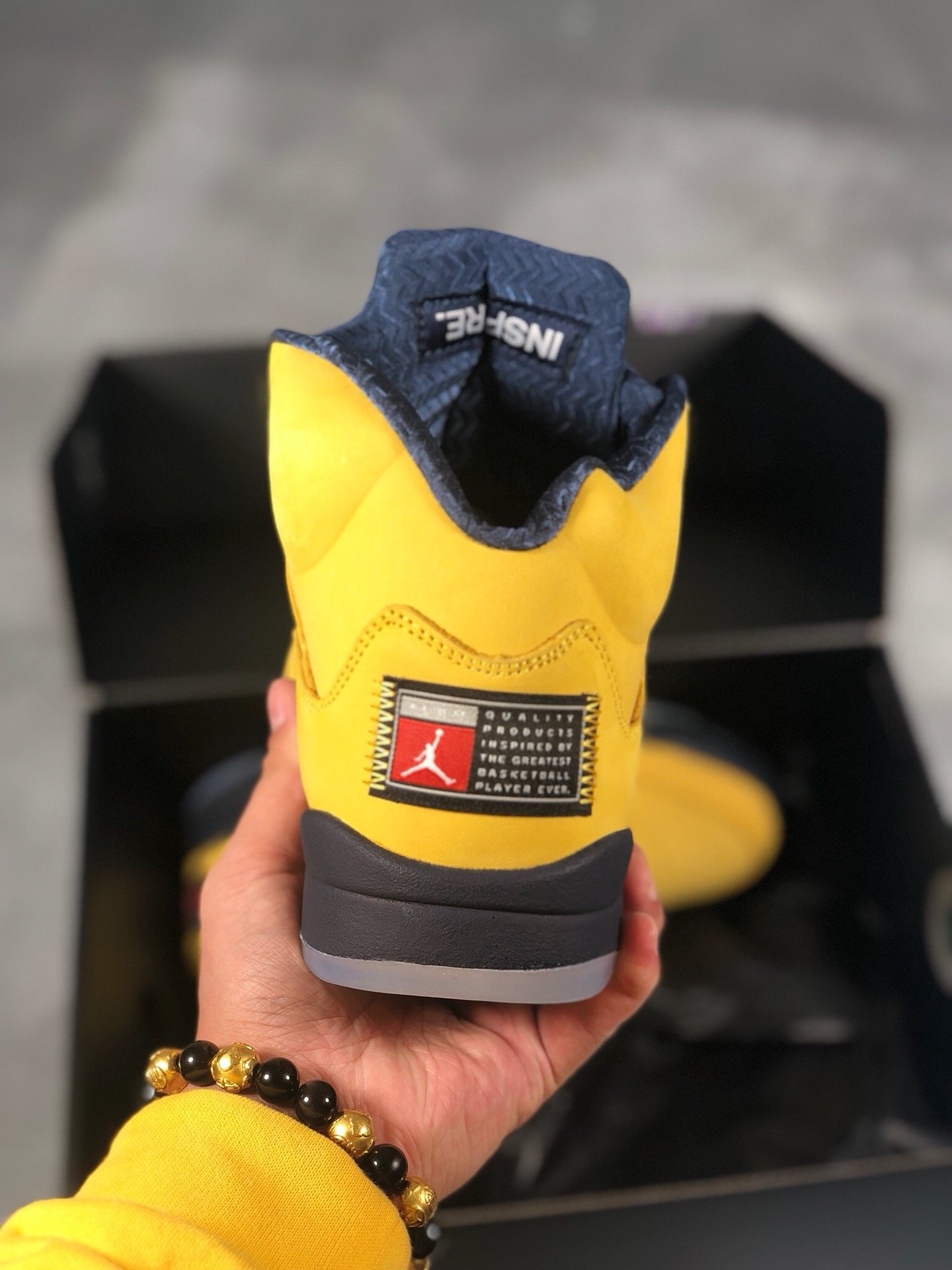 Air Jordan 5 Sp Amarillo/College Navy-Amarillo 9