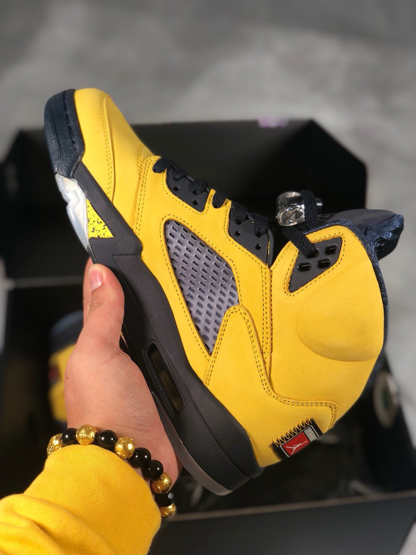 Air Jordan 5 Sp Amarillo/College Navy-Amarillo 13