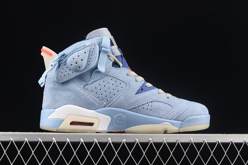 Travis Scott X Air Jordan 6 Cerulean Blue/Blue/Blue 9