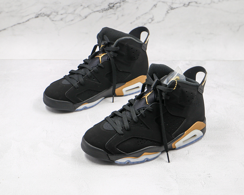 Air Jordan 6 Retro Defining Moments 2020 Black/Black/Metallic Gold 17