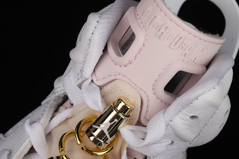 Air Jordan 6 Retro Gold Hoops White/Sail/Metallic Gold/Barely Rose 21