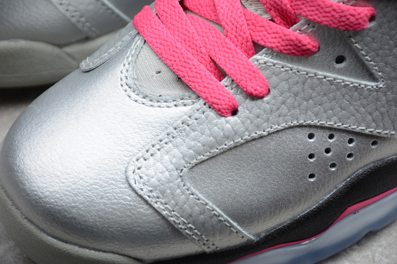 Air Jordan 6 Retro Gs Valentines Day Grey/Pink/Black 5