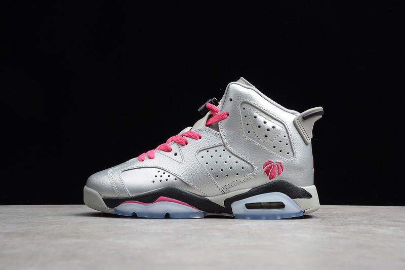 Air Jordan 6 Retro Gs Valentines Day Grey/Pink/Black 17