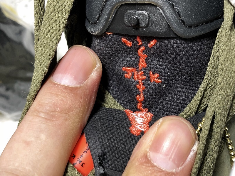 H12 Travis Scott X Air Jordan 6 Medium Olive/Black/Red 27