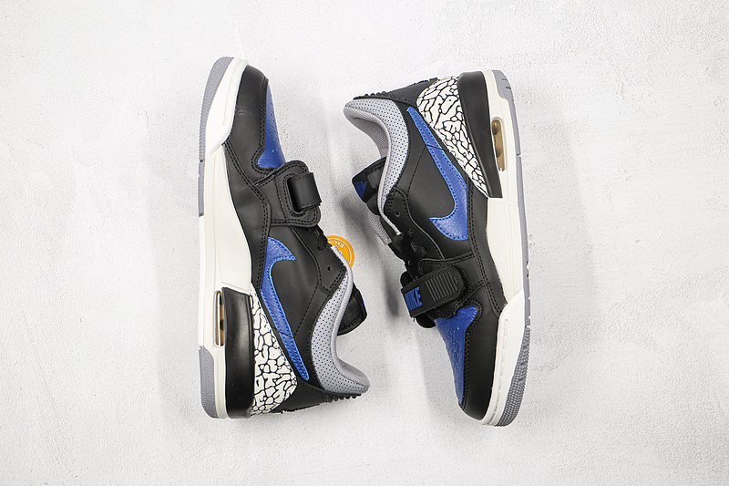 Air Jordan Legacy 312 Low Black/White/Cement Grey/Game Royal 3