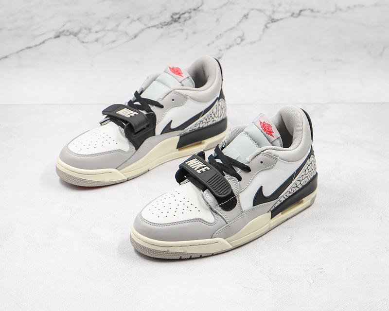 Jordan Legacy 312 Low Summit White/Fire Red-Tech Grey-Black 3