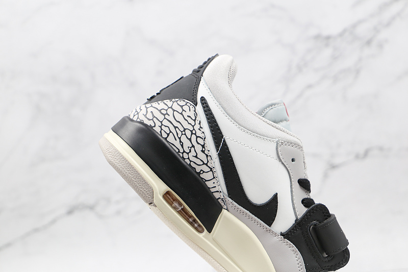 Jordan Legacy 312 Low Summit White/Fire Red-Tech Grey-Black 9