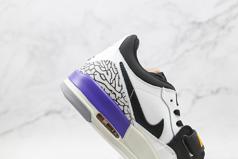 Jordan Legacy 312 Low Lakers White/Black/Purple 3