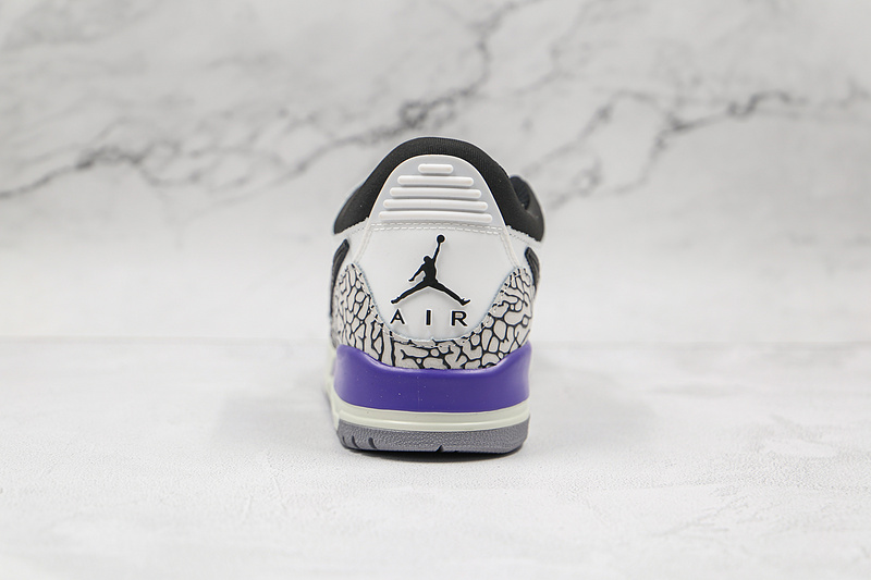 Jordan Legacy 312 Low Lakers White/Black/Purple 7