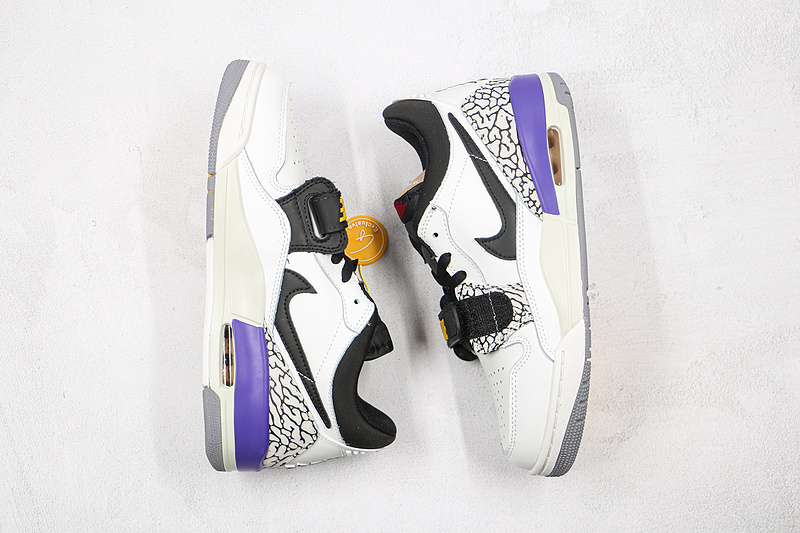 Jordan Legacy 312 Low Lakers White/Black/Purple 9