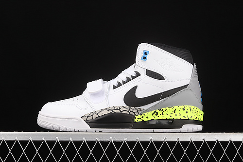 Just Don X Jordan Legacy 312 Billy Hoyle White/Black-Volt-Vivid Blue-Wolf Grey 17