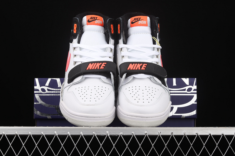 Just Don X Jordan Legacy 312 Hot Lava White/Hot Lava-Black-Zen Grey 3