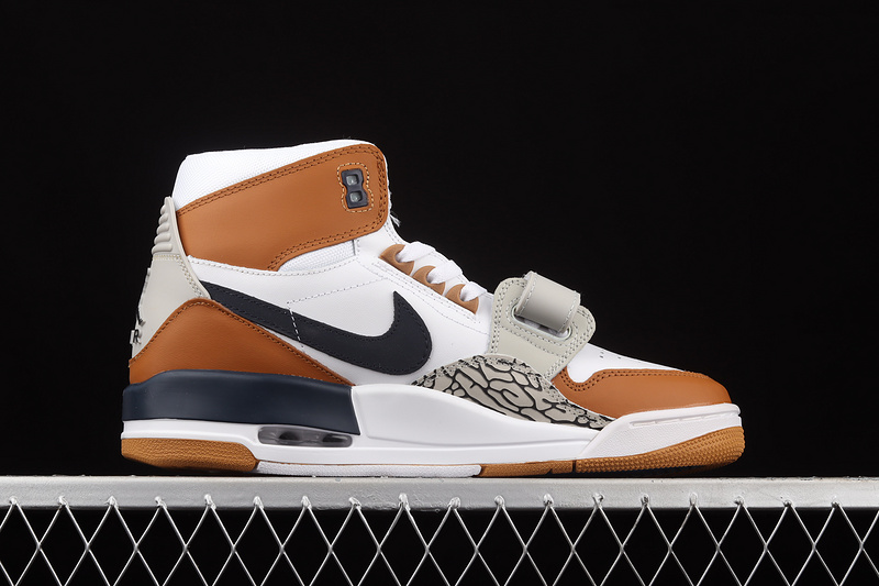 Just Don X Jordan Legacy 312 Medicine Ball White/Midnight Navy-Ginger 15