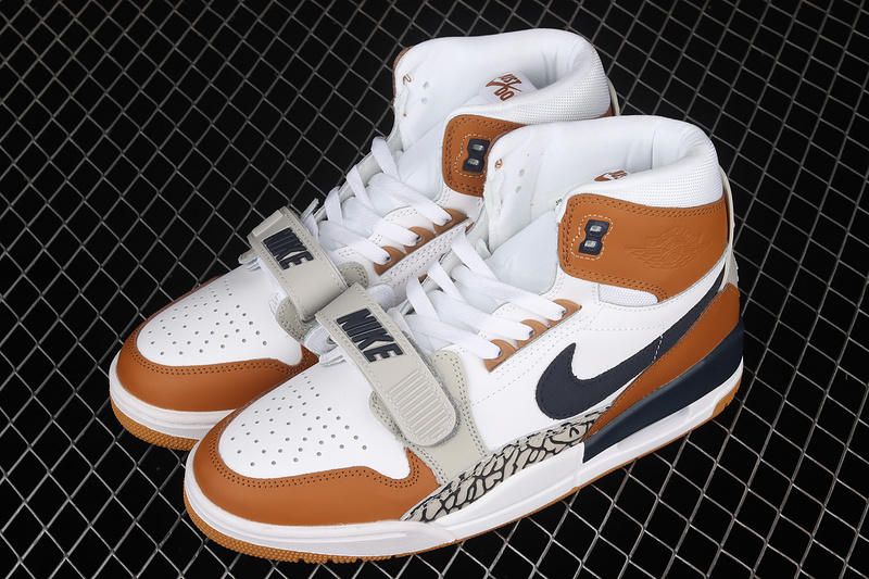 Just Don X Jordan Legacy 312 Medicine Ball White/Midnight Navy-Ginger 19