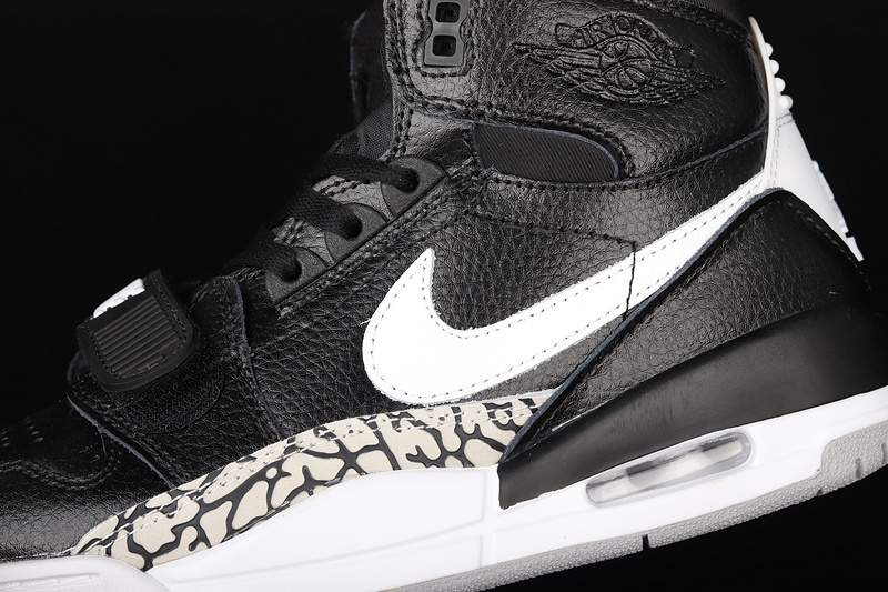 Air Jordan Legacy 312 Black Cement Black/Black/White 23