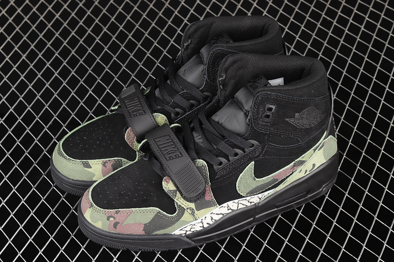 Jordan Legacy 213 Black/Camo Green-Blac 11