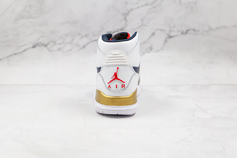 Air Jordan Legacy 312 Dream Team White/Midnight Navy-Team Red-Metallic Gold 9