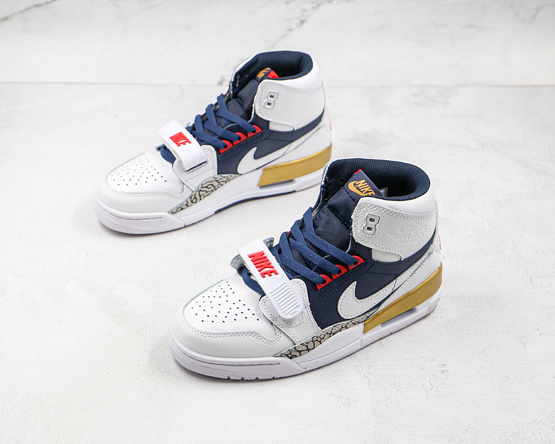 Air Jordan Legacy 312 Dream Team White/Midnight Navy-Team Red-Metallic Gold 19