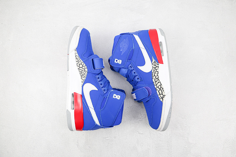 Jordan Legacy 312 Pistons Bright Blue/White-University Red 5