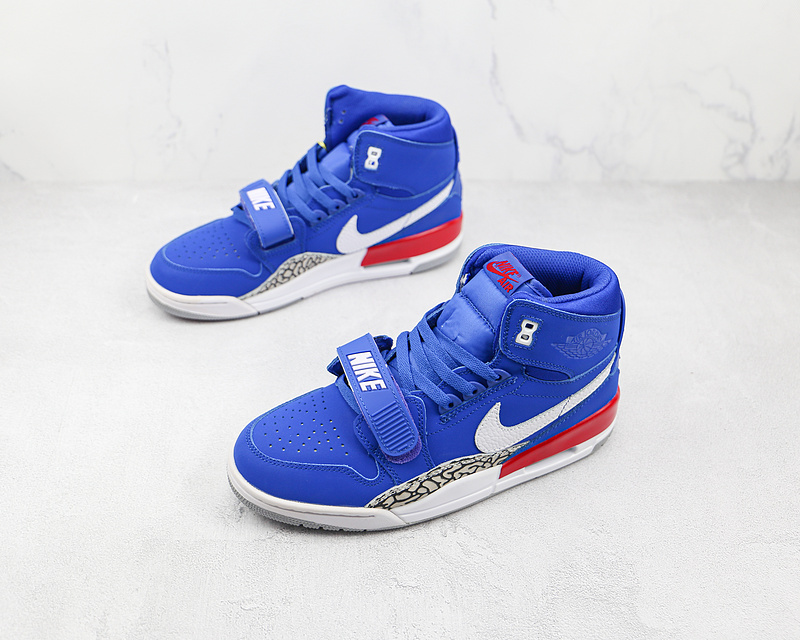 Jordan Legacy 312 Pistons Bright Blue/White-University Red 11