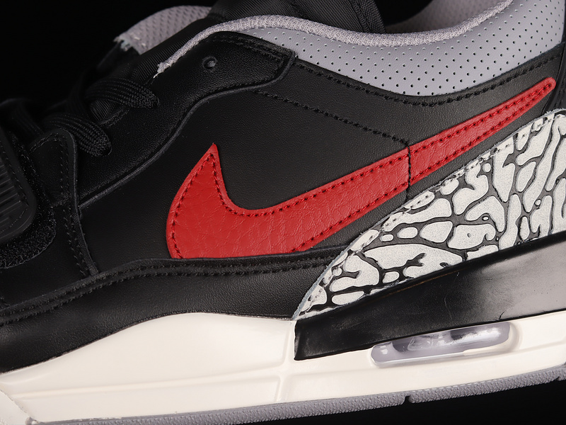 Air Jordan Legacy 312 Low Black/Black-Cement Grey-Gym Red 29