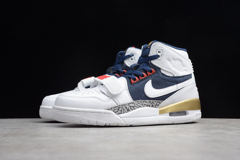 Air Jordan Legacy 312 Olympic White/Midnight Navy/Red 5