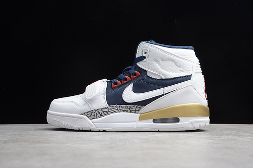 Air Jordan Legacy 312 Olympic White/Midnight Navy/Red 13