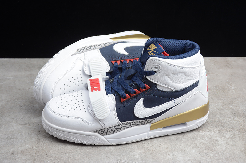 Air Jordan Legacy 312 Olympic White/Midnight Navy/Red 21