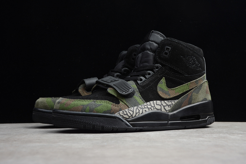 Gz Air Jordan Legacy 312 Black/Camo Green-Black 7