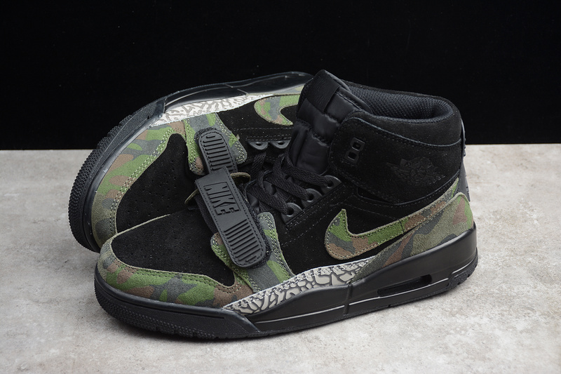 Gz Air Jordan Legacy 312 Black/Camo Green-Black 11