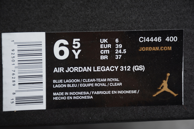 Air Jordan Legacy 312 Fly Blue Lagoon/Clear-Team/Off White 13