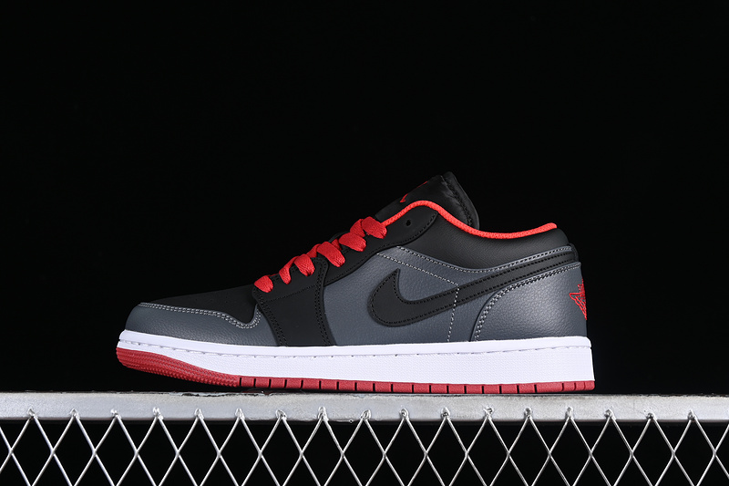 Air Jordan 1 Retro Low Black/Gym Red-Dark Grey 31