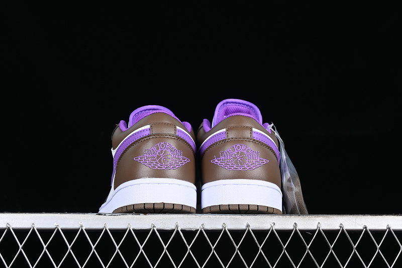 Air Jordan 1 Low Palomino White/Brown/Purple 5