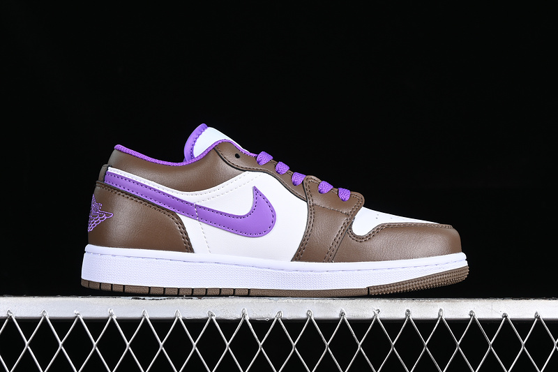 Air Jordan 1 Low Palomino White/Brown/Purple 15