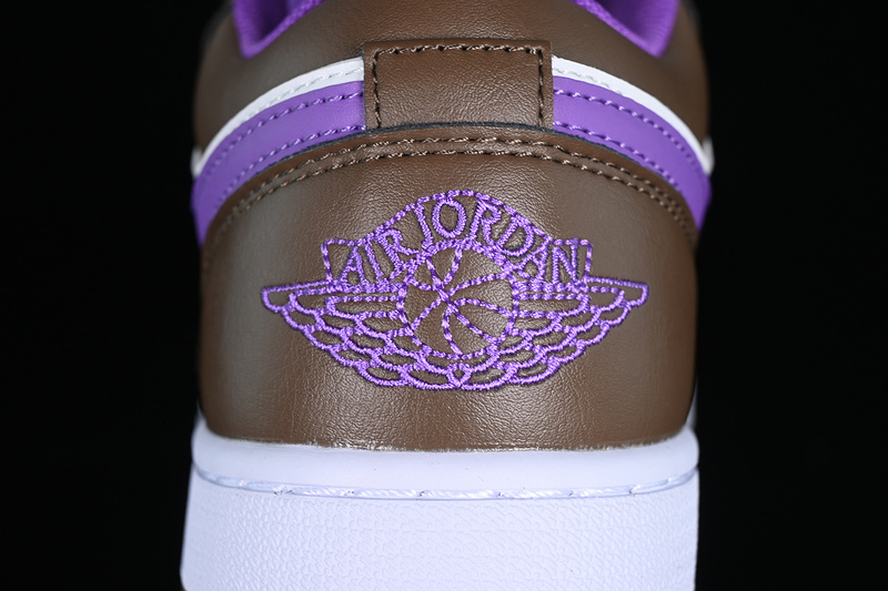 Air Jordan 1 Low Palomino White/Brown/Purple 29