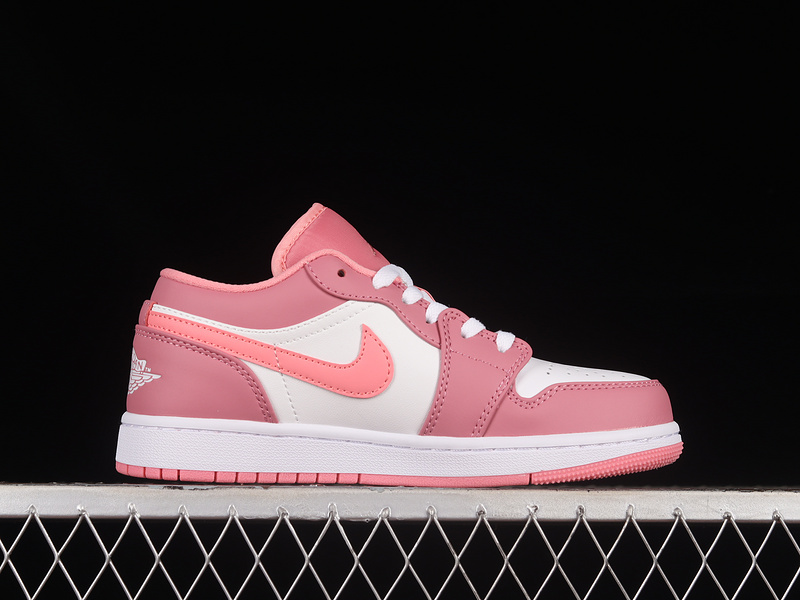 Air Jordan 1 Low White/Red/Pink 7