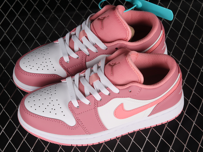 Air Jordan 1 Low White/Red/Pink 29