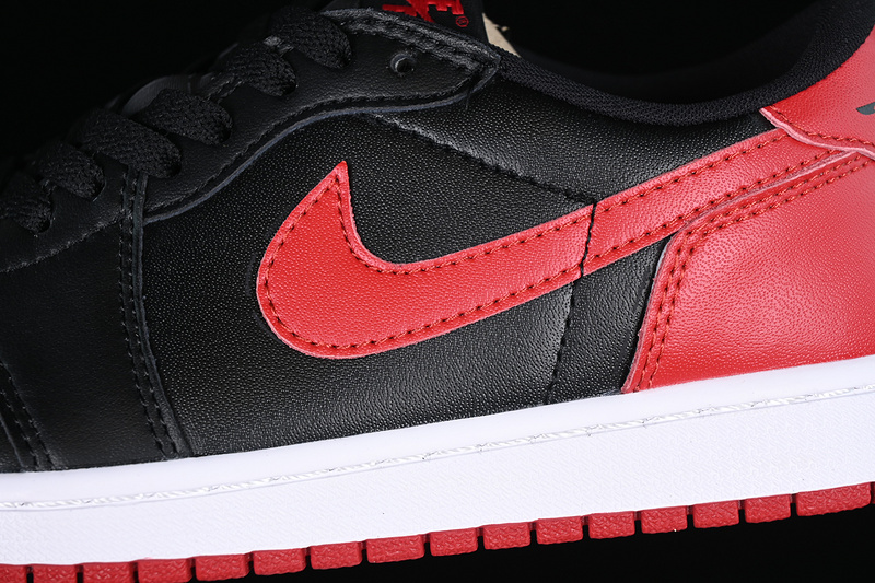 Air Jordan 1 Retro Low Og Bred Black/Varsity Red-Sail 5