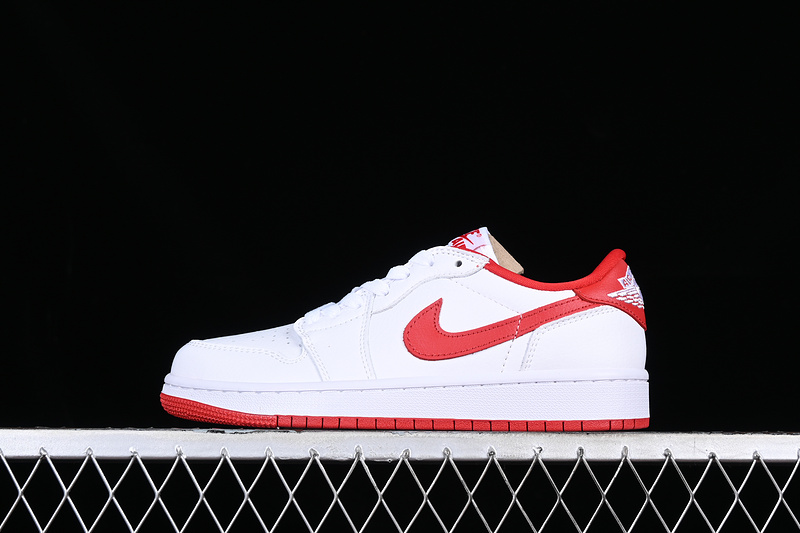 Air Jordan 1 Low White/Red 21